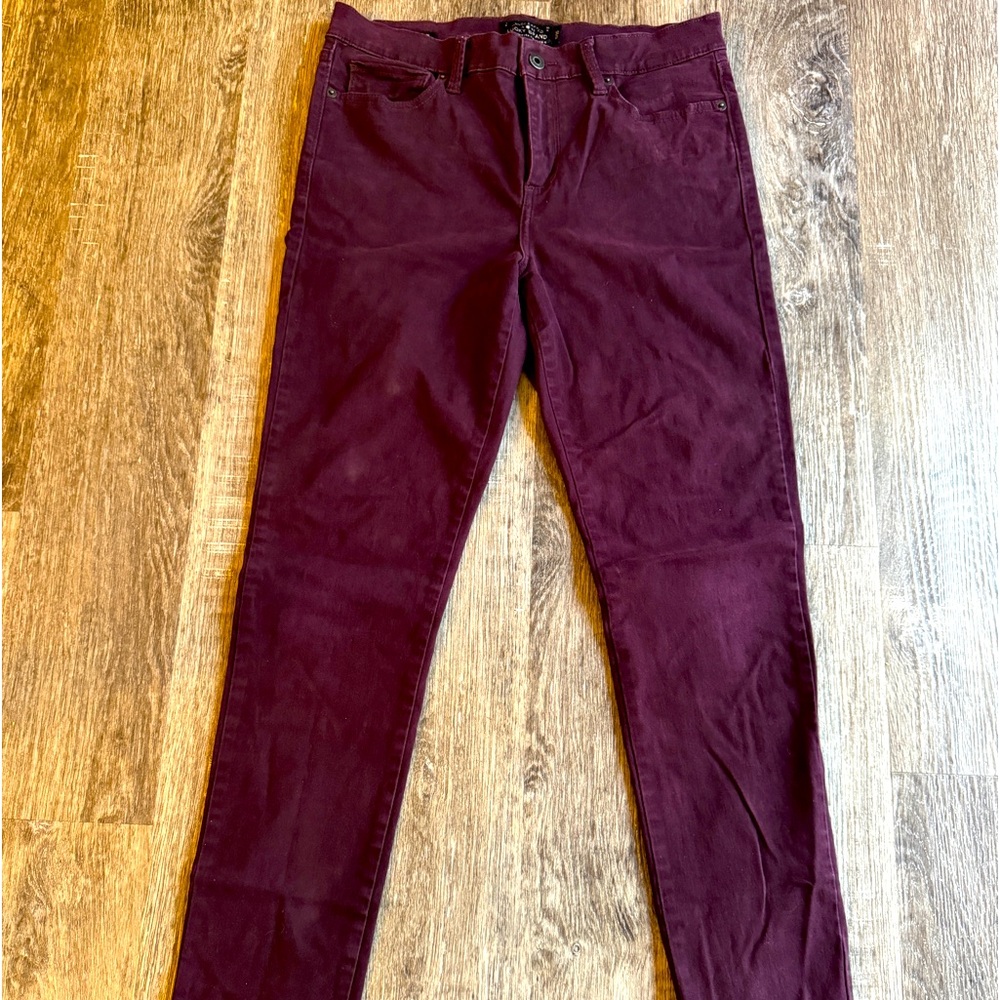 Lucky Brand Velvet Purple Skinny Pants